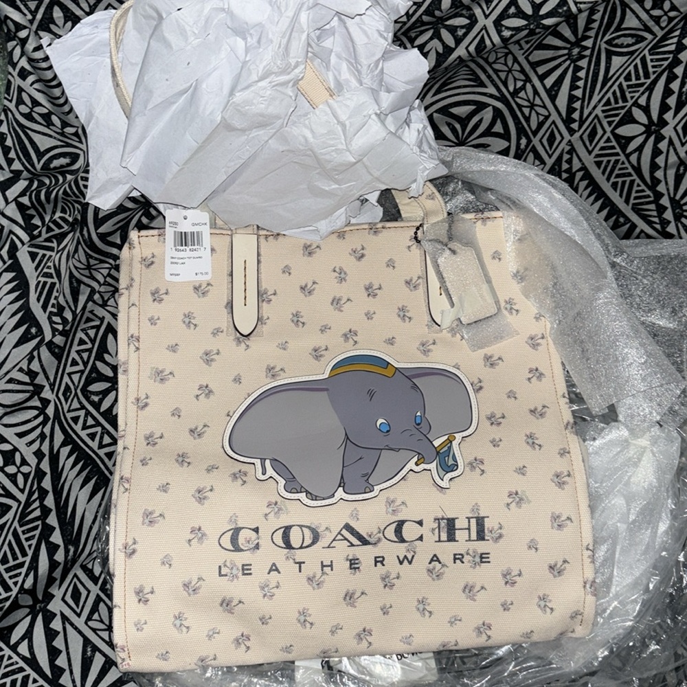 Disney x Coach Dumbo Tote NWT